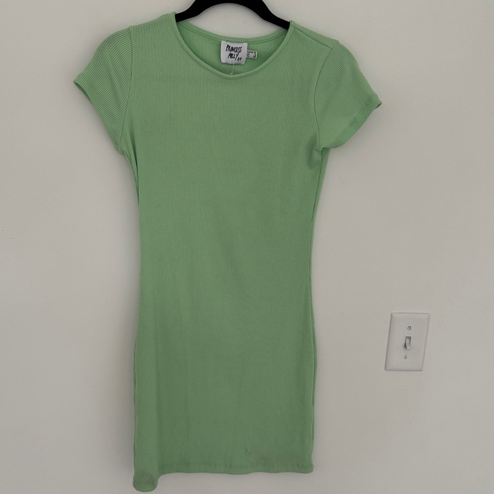 Princess Polly NWT The Classic Mini Dress, Green - Size 6